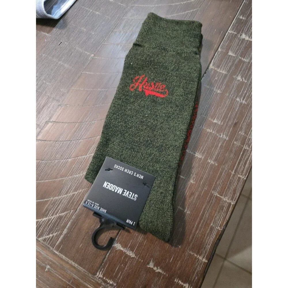 Steve Madden Socks Mens Size 10-13 Shoe Size 6-12.5 Green 